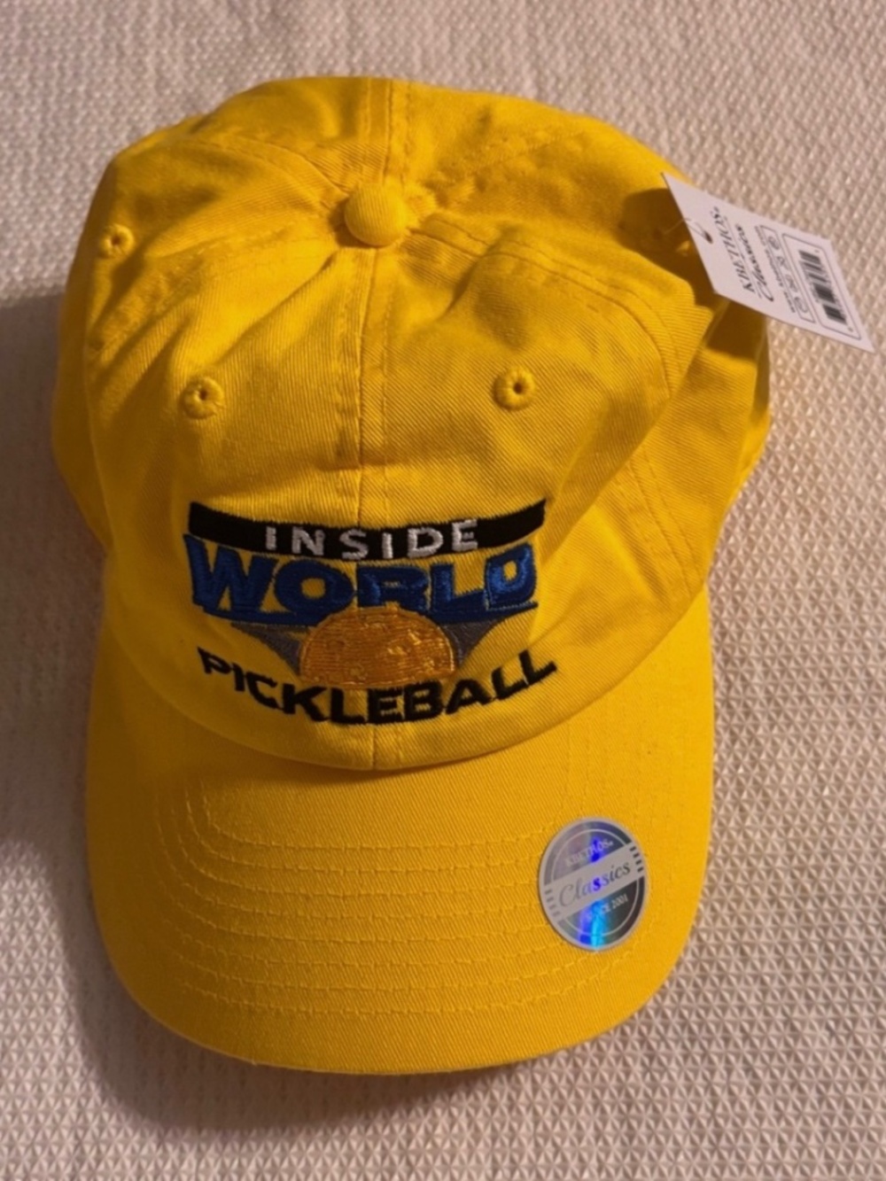 Kbethos Classic Pickleball Hat Yellow Adjustable